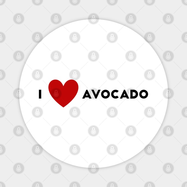 I Heart Avocado Magnet by WildSloths